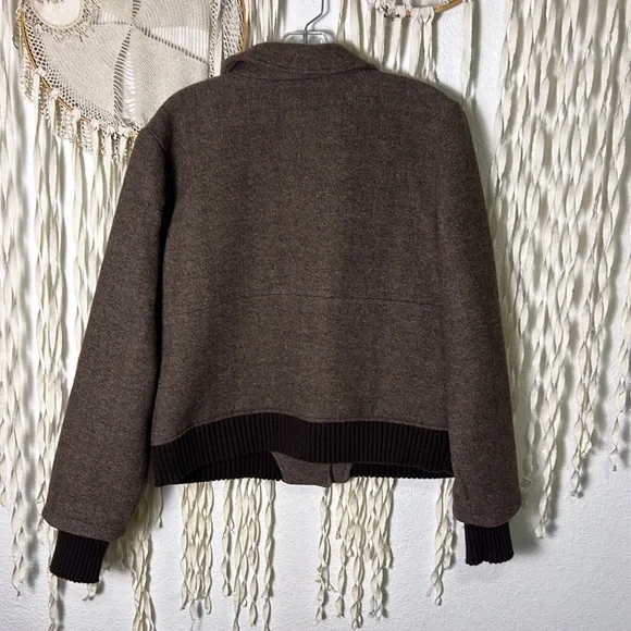 Favorite Daughter NWOT The City Bomber in Brown Houndstooth Size M - Picture 7 of 16